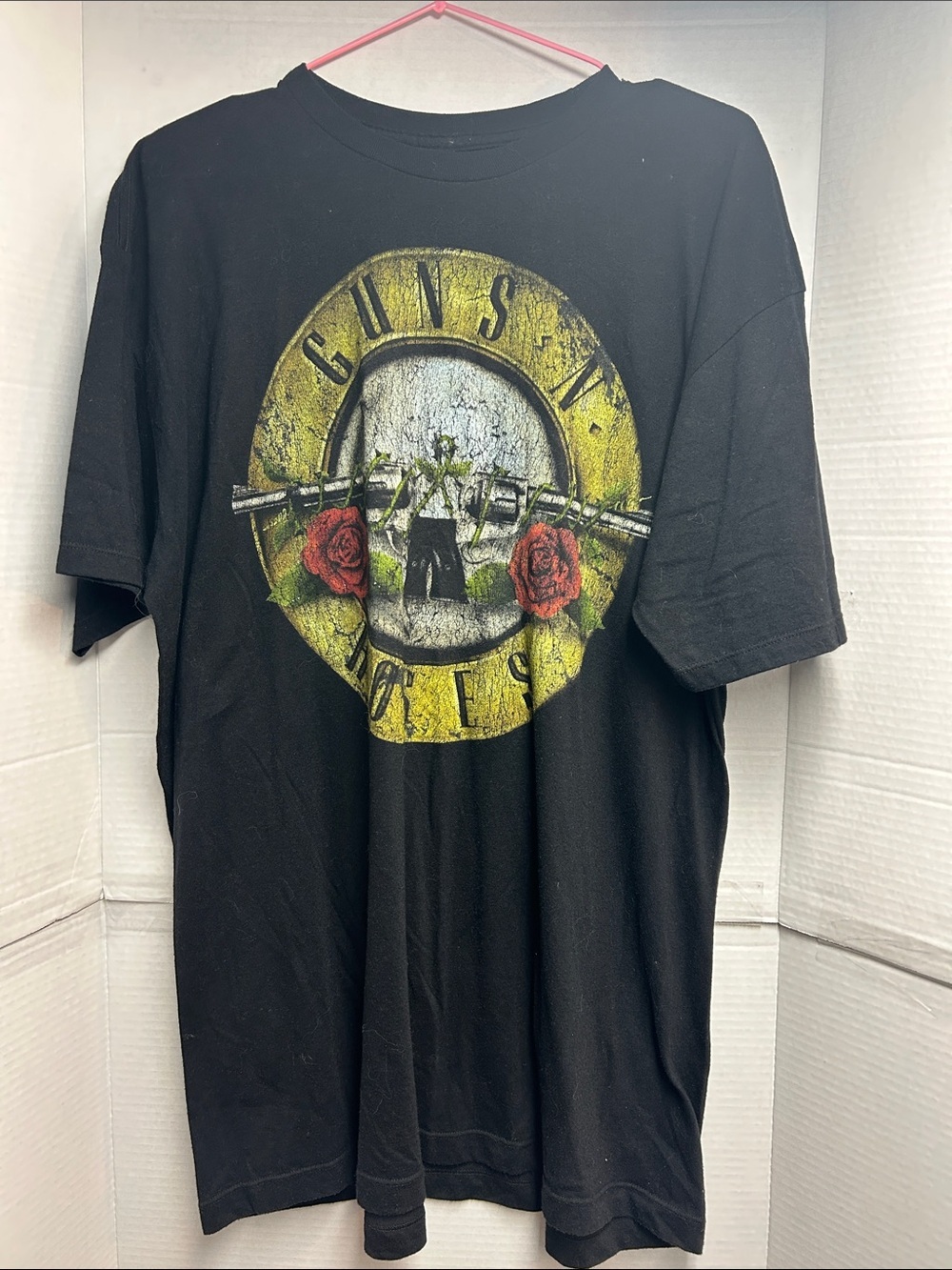 Guns N' Roses T-Shirt Rock Band Official Logo Cool Tee New Black Size XL